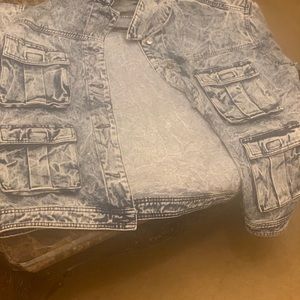 Mink pink stone wash jacket